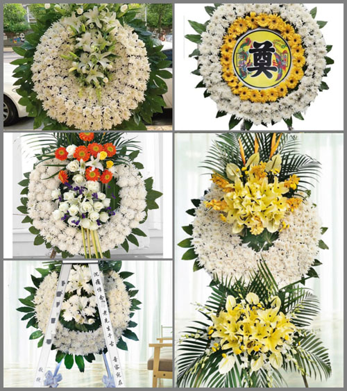 山西长治平顺县阳高乡享录最村花圈速递